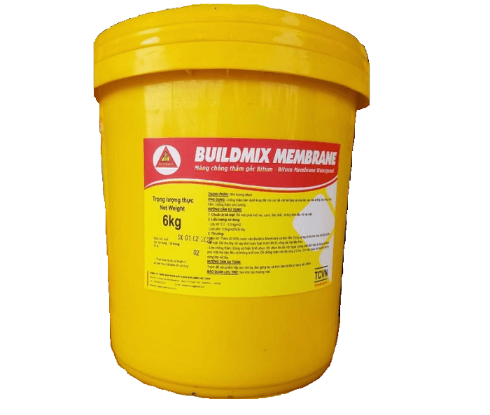 Màng chống thấm Bitum đàn hồi Buildmix Membarane - Thùng 6kg